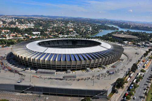 Vista do Estádio Mineirão, em Belo Horizonte